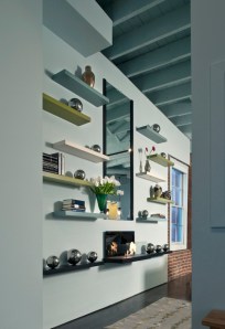 LOFT LIBRARY WALL FROM BEDROOM